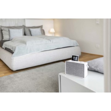 Pure Evoke Play Ηχείο Bluetooth 40W με Ραδιόφωνο και Διάρκεια Μπαταρίας έως 12 ώρες Cotton White